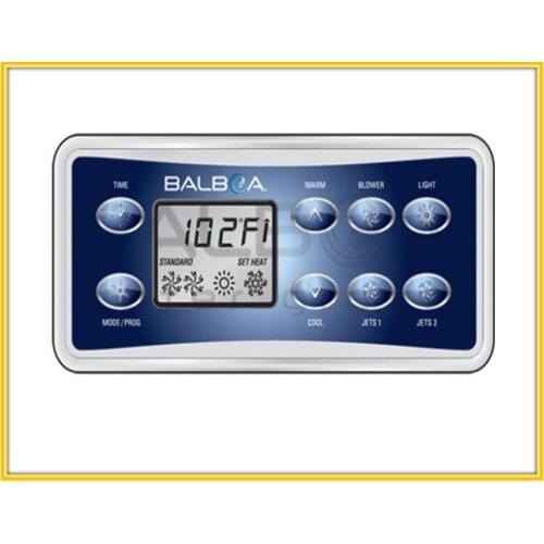 Balboa VL801D Overlay, 8 button display panel