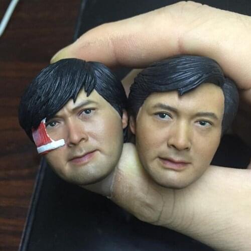 1/6 Scale Head Sculpt Chow Yun Fat Head A Better Tomorrow Movie For 12 Inches Action Figure Body