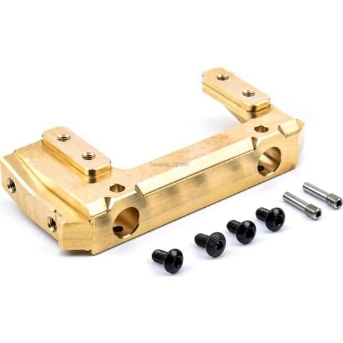 1PCS 87g Brass Front Bumper Mount Servo Stand for 1/10 1:10 RC Crawler Axial SCX10 II 90046 Car Upgrade Parts
