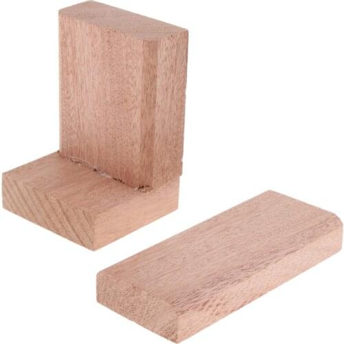 2pcs Mahogany Acoustic Guitar Bracewood Body Support Block Kit For 41 Inch Cutway Guitar Parts