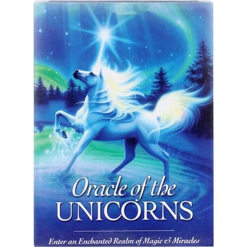 44 Pcs Oracle Tarot Cards Oracle of unicorns Card Board Deck Games Palying Cards For Party Game