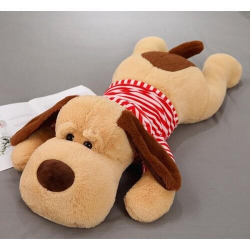 70/90/130cm 1PC Giant Soft Plush Toy Big Sleeping Dog Stuffed Puppy Dog Nice Soft Animal Toy Pillow Baby Girls Birthday Gift