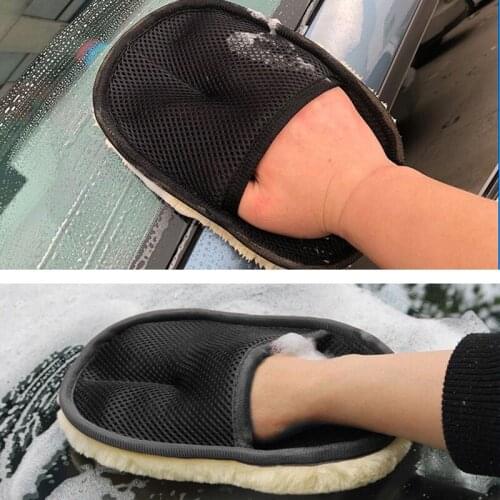 Car double-sided fleece wiping gloves for Lexus ES250 RX350 330 ES240 GS460 CT200H CT DS LX LS IS ES RX GS GX-Series