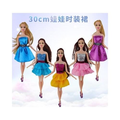 Barbies For Woman Fashion Outfit Princess Dress Wear Dollhouse Clothes Accessories For 30 Cm Barbies Dolls Gift(excluding shoes)
