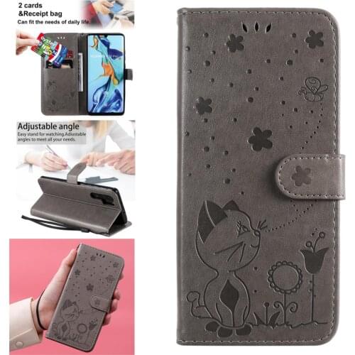 Mobilephone Cases For cellular Huawei P30 Cover Cute Silicone Case Carcasa accesorios P30 Pro Lite PU Leather Flip Phone Pouch