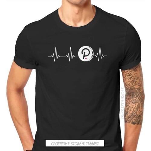 Cryptocurrency Crypto Miner Polkadot Love Heartbeat T Shirt Classic Grunge Summer Pure Cotton Men Tops Harajuku O-Neck TShirt