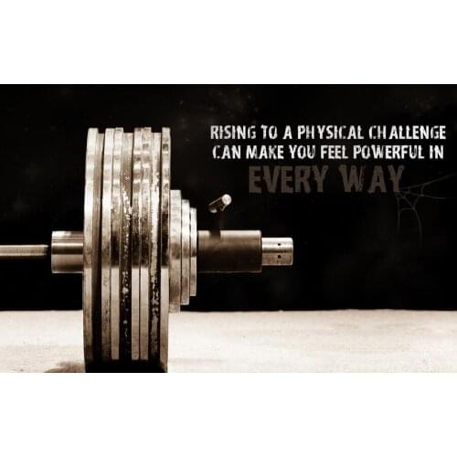 Every Way Inspirational motivational poster Bodybuilding Poster Fabric silk poster printing Home Decoration