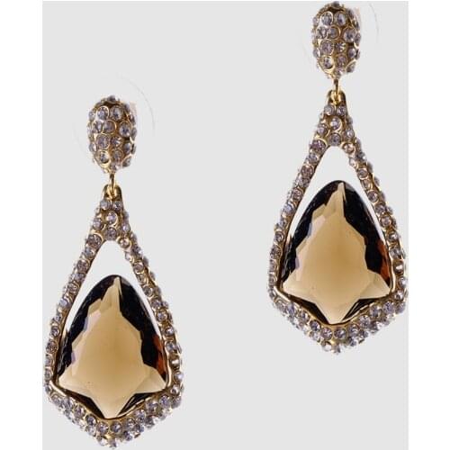 Amorita boutique fashion glass drop earrings
