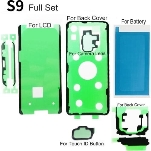 LCD Stickers Adhesive For Screen Phone Samsung Galaxy S10 5G S9 S8 Plus S7 Edge Note 9 8 Stickers For Phone Case Button Sticker