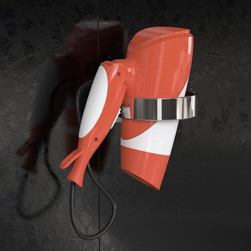 Innovative Wall-Mounted Hair Dryer Hairdryer Storage Rack Bathroom Shelf Storage Hairdryer Holder For Hairdryer Supplies
