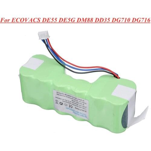 12V 3500mah Ni-MH battery For ECOVACS DE55 DE5G DM88 DD35 DG710 DG716 Vacuum Cleaner Robot Battery