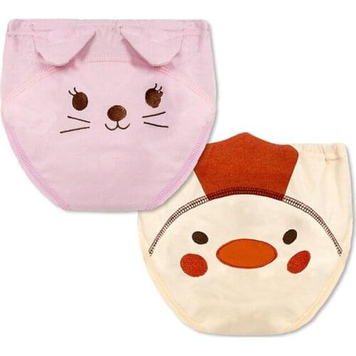 New childrens cute training pants creative baby embroidery cartoon diapers kids kawaii learning pants