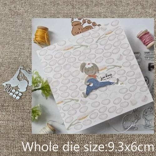 New Design Craft Metal stencil mold Cutting Dies Sitting bunny decoration scrapbook die cuts Album Paper Card Craft Embossing