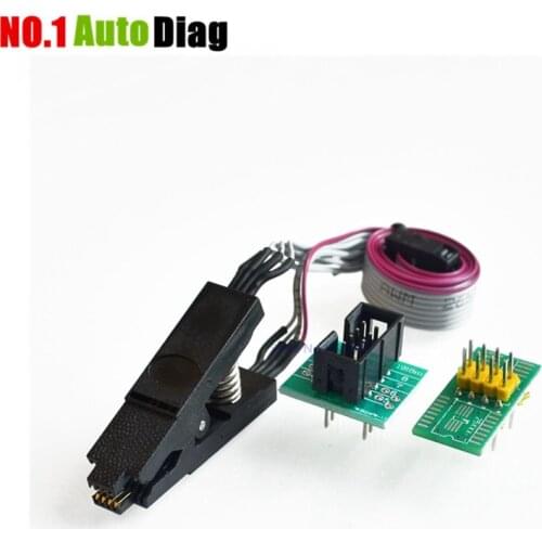 Update version SOIC8 SOP8 Test Clip For EEPROM 93CXX / 25CXX / 24CXX in-circuit programming+2 adapters