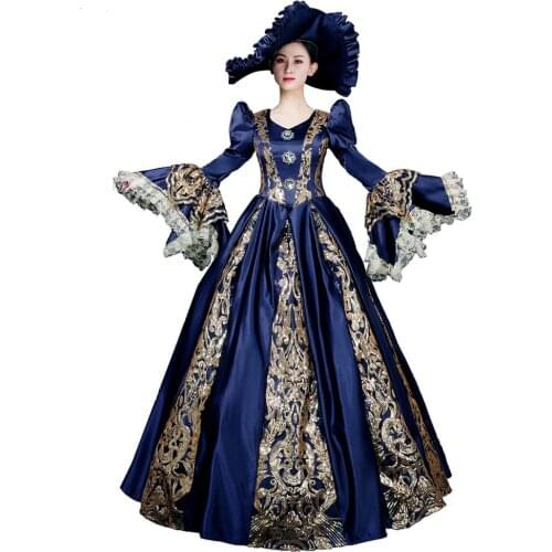 New 18th Century Historical Stage Ball Gown Victorian party Dress
