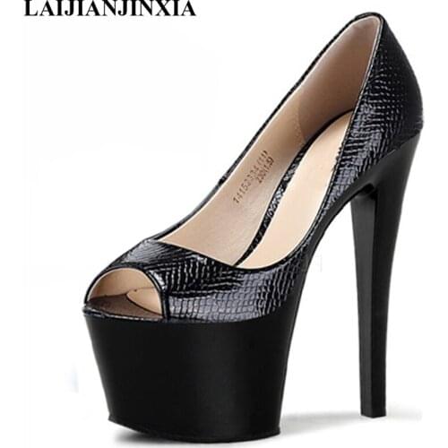 2016 Sapato Feminino Sale Dames Schoenen Women Pumps 17cm Shoes Woman Ultra High Heels Platform Womens With Colorant Match