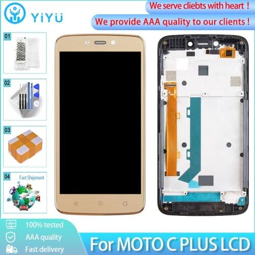 5.0" Original LCD For Motorola Moto C Plus XT1721 XT1723 XT1724 LCD Touch Screen Digitizer For Moto C Plus Screen Display