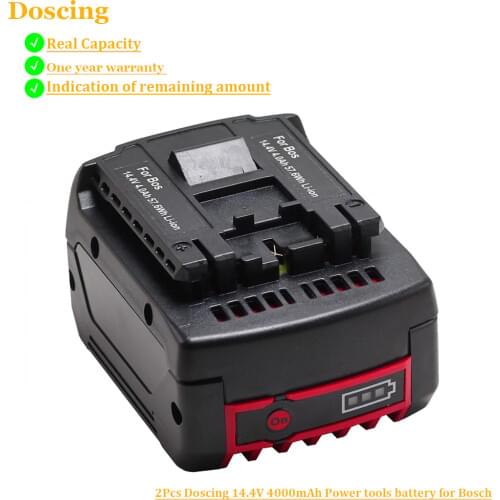 14.4V 4000mah DDB180-02 GDR 1080-LI GDR 14.4 V-LIN for BOSCH cordless Electric drill screwdriver BAT607 BAT607G BAT614 BAT614G