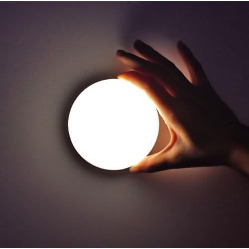 5V Rechargeable LED Night Light PIR Intelligent Motion Sensor Nightlight Wireless Household Portable LED Lamp for Bedroom Toilet