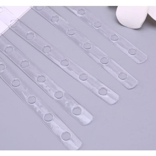 94PF 5Pcs Transparent Display Hanger Connector Strips Display Stable For Clothes Rack