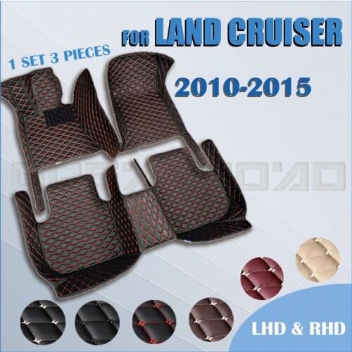 Car floor mats for Toyota (LAND CRUISER)2010 2011 2012 2013 2014 2015 Custom auto foot Pads automobile