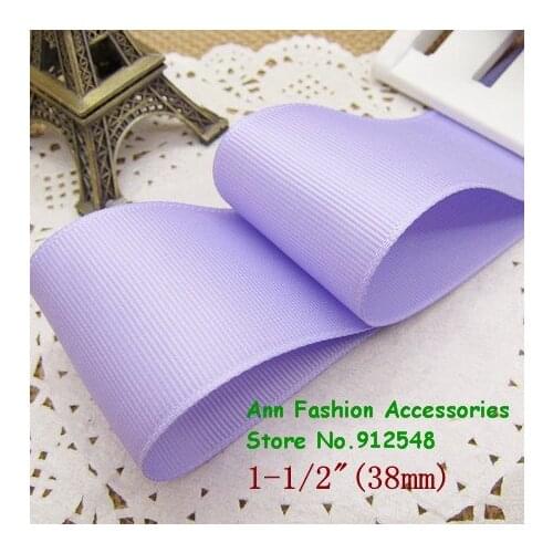 Free shipping 1-1/2'' /38mm Violet solid color grosgrain ribbon,lwd008