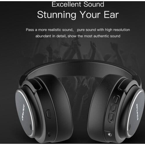 Awei A950BL Wireless Noise Cancellation Bluetooth V4.1 ANC Head-mounted Headset Headphone