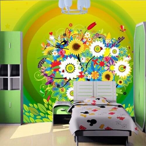 Large mural wallpaper decorated childrens room nursery personalized art background wallpaper Custom Size