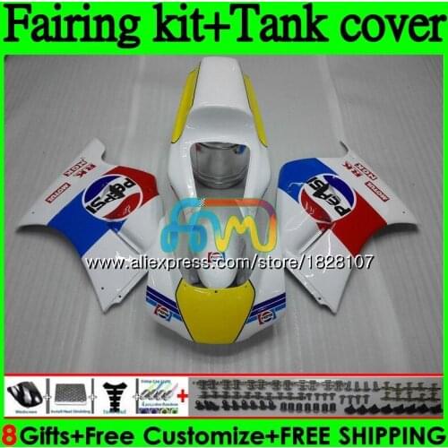 Kit +Tank For SUZUKI RGVT250 SAPC RGV-250 VJ23 101BS.70 RGV 250 VJ22 RGV250 95 Yellow red 96 97 98 1995 1996 1997 1998 Fairing