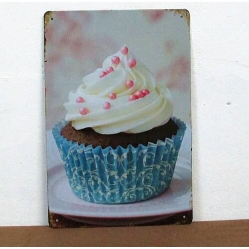 50pcs/lot Metal Sign shabby chic The sweet cake paiting tin Signs Metal Poster Pub Bar office Decoration N-93 Free Shipping