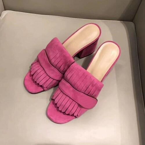 Fashionable summer sandals leather womens shoes high-heeled waterproof platform open-toe slippers high-quality shoes 35-42