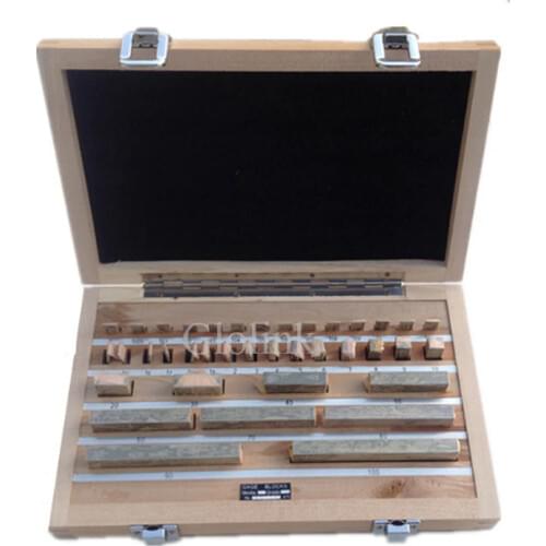 Block gauge set, 38pcs/set, 0 Grade(1.005--100mm),fast delivery