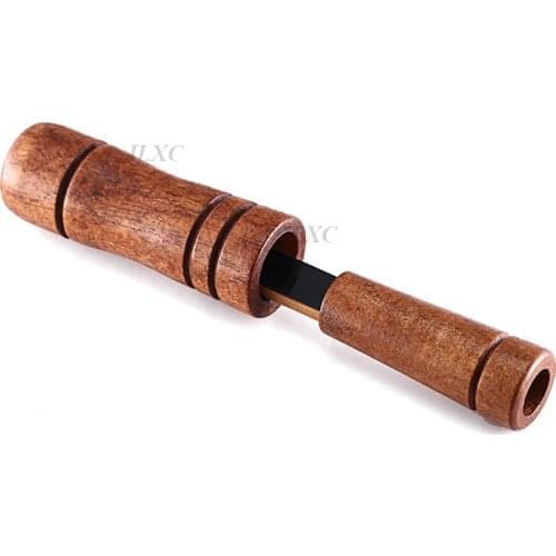 Hunting Duck Call Whistle Decoy Imitate Pheasant Voice Call Bird Goose Voice Trap Brown Oak Wooden Imitation sound whistle