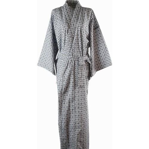 Kimono Pajamas For Men summer Cotton Double cotton gauze Kimono Men Sleep Sleepwear Kimono Robes