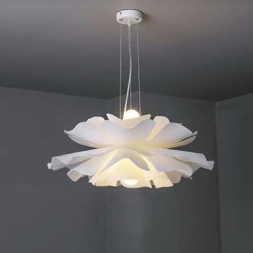 Nordic Flower LED Pendant Lamp Home Indoor Dinning Room/Bedroom Pendant Lights Decoration Hanging Light Fixture