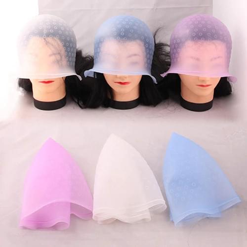 Professional Silicon Reusable Hair Colouring Highlighting Dye Cap hat heating cap hair care hair bonnet Silicone picking cap