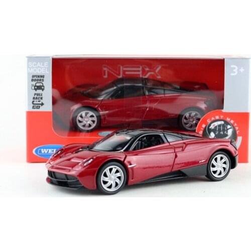Welly DieCast Metal Model/1:36 Scale/Pagani Huayra Super Racing Toy Car/Pull Back Educational Collection/Gift For Children
