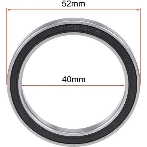 6808RS Deep Groove Ball Bearing 40x52x7mm Double Sealed Bearing Steel Bearings - Pack of 10