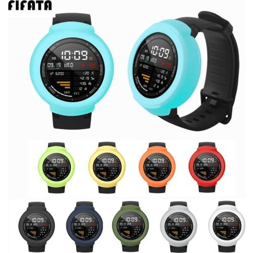 FIFATA Soft Protection Frame Silicone Full Case Cover For Huami Amazfit Verge Watch Protective Shell For Amazfit 3 Smartwatch