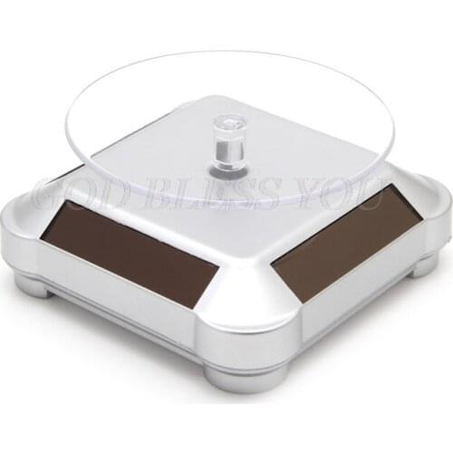 Solar Power Double-Use 360 Rotating Display Stand Table For Phone Watch Jewelry Drop Shipping