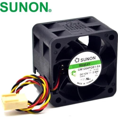 SUNON Cooling fan server 12V 2.6W GM1204PQB1-8A 40*40*28mm 40mm fan
