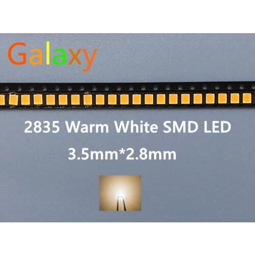 Warm white 2835 Ultra Bright SMD LED 0.2W 21-23LM light emitting diode chip leds/1000PCS