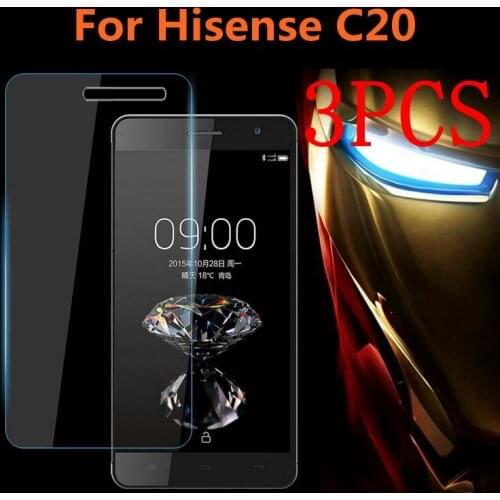 3PCS Original Tempered Glass For Hisense C20 Screen Protector protective film For Hisense C20 KingKong II Glass