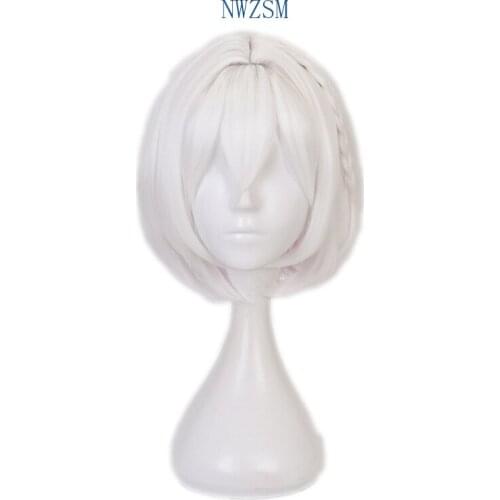 Game Azur Lane HMS Sirius Women Short Wig Cosplay Costume Heat Resistant Synthetic Hair Party Role Play Wigs