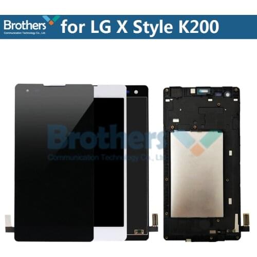 LCD Screen For LG X Style K200 LCD Display Touch Screen Digitizer for LCD K200DS K200 LCD Assembly With Frame Phone Replacement