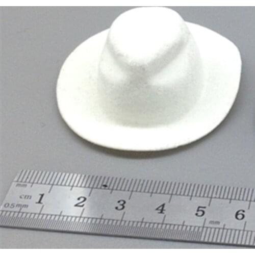 1/6 Scale Hat White /Brown Gentle Man Topper For 12" Action figure Male Action Figure Body Figure Scence Accessory