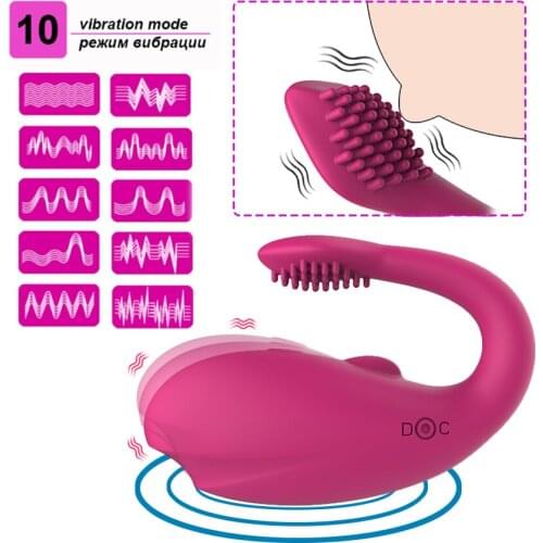 10 Speeds Wireless Remote Control Dual Vibrators For Woman Clitoris Vagina Stimulator Adult Sex Toy For Women Female Masturba L1