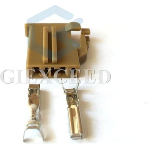 2 Sets 2 Pin Female Wring Socket Plug Automotive Connector With Terminals