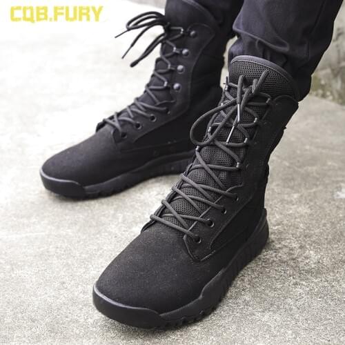2020 summer mesh breathable 07 ultra-light combat boots mens high help special forces tactical combat boots
