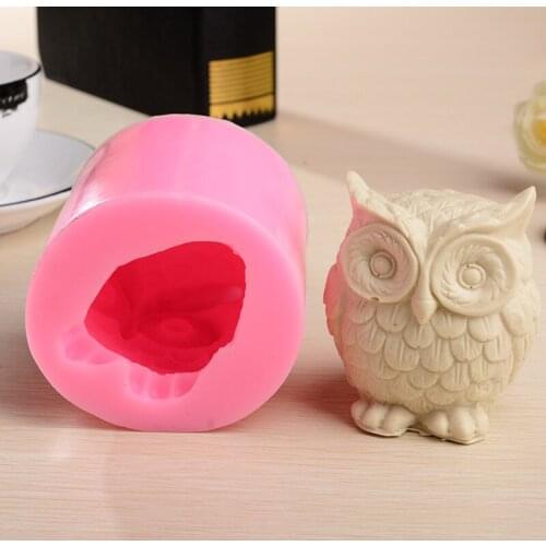 3D Small Animal Owl Shape Hands Silicone Cake Decorating Tools Soap Chocolate Cake Molds Fondant Decoration Baking Tools